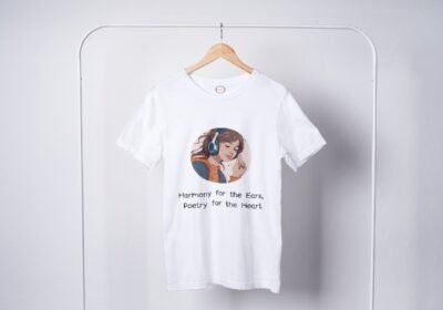 FELIZ Music White Casual T Shirt Hung Casual T Shirts for Women Best Casual T Shirts